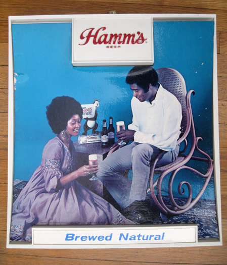 hamms beer sign canvas