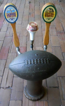 Vintage Copperl Football Beer tap Dispencer  football beer tap