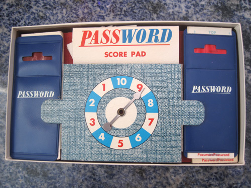 Vintage 1962 Password Game