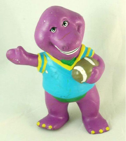 Vintage-Barney-PVC-Figurine-Football-Player-Sports-Old-93